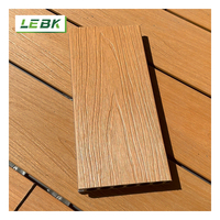 Terrasse en WPC co-extrudé, résistant aux UV, écologique, imperméable, ignifuge, antidérapant, à emboîtement double, composite