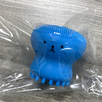 Brosse nettoyante visage en silicone en forme de pieuvre, double tête, éponge méduse pour le nettoyage du visage, le démaquillage et le massage - Vente en gros - Usage commercial