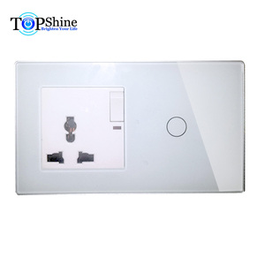 Topshine 147 Type Modularized Multi-function 1 to 4 Gang <strong>Smart</strong> Touch <strong>Switches</strong> with Universal Power Socket <strong>Outlet</strong> - Product Image 2