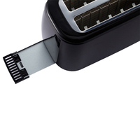 Grille-pain électrique Tenfly en plastique et acier inoxydable, personnalisable, pour usage domestique, 4 tranches, petit-déjeuner, grille-pain intelligent à ouverture automatique, appareil à sandwich