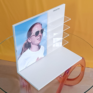 Présentoir Minimaliste en Acrylique <span class=keywords><strong>pour</strong></span> Lunettes, Support à 4 Niveaux <span class=keywords><strong>pour</strong></span> Lunettes de Soleil avec <span class=keywords><strong>Porte</strong></span>-Affiches, <span class=keywords><strong>Vitrine</strong></span> de Marquage <span class=keywords><strong>pour</strong></span> Magasin d'Optique - Product Image 3