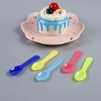 Mini-cuillères de dégustation colorées de 3 pouces, jetables, petites cuillères de dégustation, mini-cuillères à dessert, cuillères à glace assorties, multicolores
