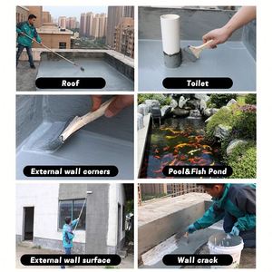Materiales de Polímero de Cemento JS OEM ODM, Revestimiento Impermeable JS de Dos Componentes para Pisos, Techos, Balcones y Paredes - Product Image 4