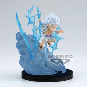Figura de Anime Original de Banpresto, Pirata Chibi de Pelo Blanco, 4 Pulgadas, Escala <span class=keywords><strong>1</strong></span>/16, PVC ABS, Mini Figura con Base de Nube de Trueno, <span class=keywords><strong>Manga</strong></span> - Product Image 3