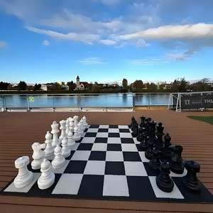 Jeu <span class=keywords><strong>d</strong></span>'échecs géant en plastique pour l'intérieur et l'extérieur, pièces de 25 pouces, pour jardin, parc, événements communautaires, plateau <span class=keywords><strong>d</strong></span>'échecs, <span class=keywords><strong>jouet</strong></span> - Product Image 2