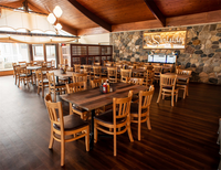 Chaise de restaurant en bois massif de style scolaire de Guangdong