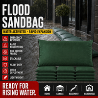 Sac de sable anti-inondation léger, empilable, en tissu non tissé, à absorption rapide, pour intervention d'urgence et déploiement rapide, haute résistance