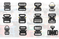 Boucles de ceinture coulissantes en aluminium 20mm/26mm/38mm/46mm/52mm – Clips réglables en métal carré pour sangle