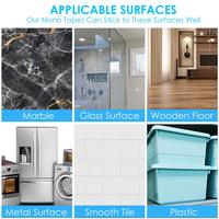 Ruban adhésif nano acrylique double face à forte viscosité, auto-adhésif, imperméable, pour la pose de tapis et moquettes, lavable