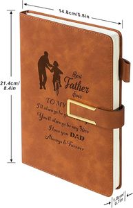 Carnet en cuir personnalisé pour homme - Cadeau - Product Image 2
