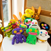 Peluche Monstre Criard Décompression, Mignon et Original, Pendentif Monstre Dent, Jouet pour Machine à Pinces, Boutique