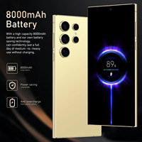 Harga Pabrik 2024 Ponsel S24 Ultra Ai Terlaris 16GB+1TB Global Unlocked Dual SIM Layar HD Kamera Belakang 108MP LTE