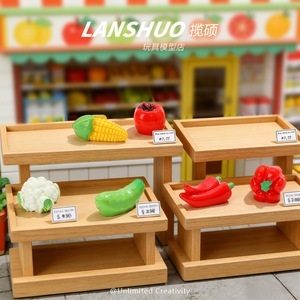 Modèle miniature de légumes en résine Lanshuo, échelle 1:12, jouet alimentaire DIY pour décorations de maison de poupée - Product Image 3