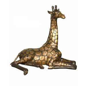 Chine Grande Usine Bon Prix <span class=keywords><strong>Art</strong></span> bronze sculpture animalière grand laiton statues de girafe - Product Image 3