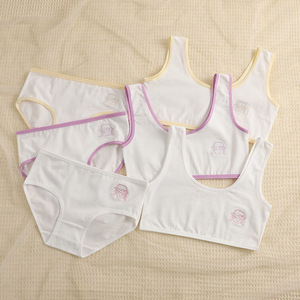Conjunto de Sujetador de Algodón al por Mayor para Adolescentes, Niñas en Pubertad, Niñas de Primaria, 100% Algodón, Cómodo y Transpirable - Product Image 3