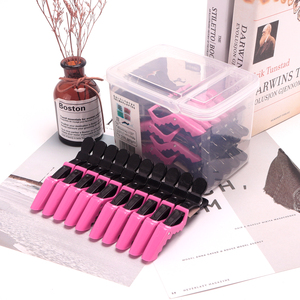 Deux couleurs assorties salon de <span class=keywords><strong>coiffure</strong></span> en plastique pince à cheveux alligator <span class=keywords><strong>coiffure</strong></span> pinces colorées outils de teinture de salon - Product Image 1
