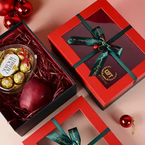 Caixa de embalagem personalizada luxuosa decoração de natal