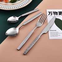 Ensembles de couverts de cuisine de luxe de haute qualité en acier inoxydable cuillère fourchette couteau ensemble de couverts pour hôtel