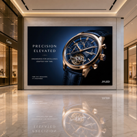 Écran LED d'affichage numérique intérieur OEM P1.87 pour centre commercial, magasin de détail, publicité, mur vidéo, panneau fin de 39,75 mm