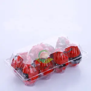 8 Sel Plastik Sekali Pakai Telur Bebek Tray/Kotak/Karton untuk Paket Vakum