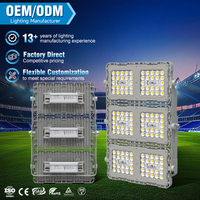 Luz de Alta Luminosidad para Parques Infantiles, Potencia de Salida de 50w/100w/150w/200w/300w/400w, Entrada de CA 100-277V, Reflector LED para Estadios