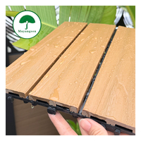 Dalles de terrasse en composite bois-plastique décoratives modernes avec surface à grain de bois pour terrasse, jardin, hôpital, usage extérieur