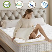 Matelas à ressorts enroulable avec mousse à mémoire de forme à récupération lente, mobilier d'hôtel 5 étoiles populaire à haute densité