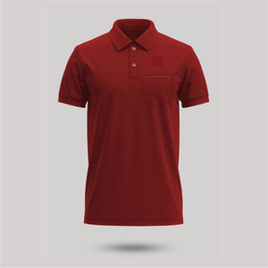 Camiseta Deportiva de Manga Corta para Hombre, Talla Grande, 100% Algodón de Primera Calidad, con Bolsillo y Logotipo en la Espalda, Antiarrugas - Product Image 2