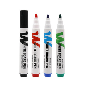 Marcadores de Borrado en Seco de Punta Redonda, Colores Surtidos, Bajo Olor, Paquete de 4, Rotulador para Pizarra Blanca - Product Image 1