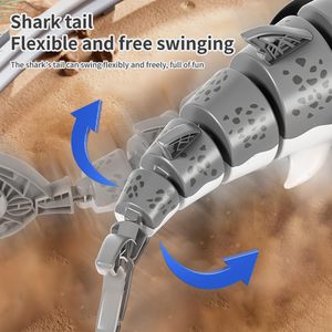 Ept cá mập RC diễn viên đóng thế xe đồ chơi với ánh sáng và Swing chức năng điều khiển từ xa động vật RC cá mập xe đồ chơi cho trẻ em - Product Image 4