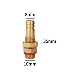 Conector de válvula solenoide M10x1 M14x1.5 40mm, conector recto de cobre para entrada de aire de soldadura - Product Image 2