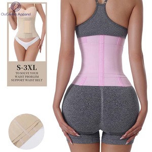Plus Size Women's Pink <strong>Tummy</strong> <strong>Control</strong> Waist Trainer with Colombian Wrap Girdles Breathable Fajas Colombianas Abdomen <strong>Control</strong> - Product Image 2