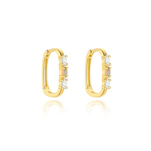 Pendiente de cartílago con forma de planeta, chapado en oro, plata de ley S925, 1.2x6mm, parte trasera plana, rosca interna, joyería para la oreja - Product Image 6