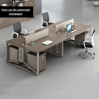 BGZ-42 Poste de travail de bureau moderne, bureau en forme de L, table de personnel et table de travail, mesa de trabajo élégante