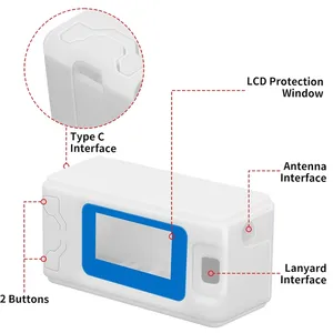 1 Takım <span class=keywords><strong>Heltec</strong></span> <span class=keywords><strong>ESP32</strong></span> LoRa V3 Modül Kartı SX1262 CP2102 Meshtastic LoRaWAN IoT Düğümü 915 MHz Anten Koruma Kutusu - Product Image 1