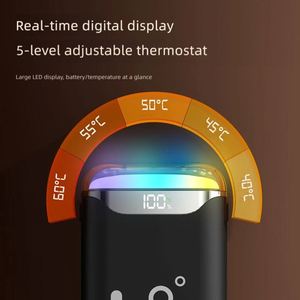 7-Color Night Light Portable Hand 360° <b>Heating</b> 60°C Constant Rechargeable Smart Display Electric Heater Winter Warmer - Product Image 4