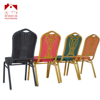 Chaise de banquet empilable en métal NOIR pour hôtels mariages événements commerciaux pour les marchés de l'UA modèle exporté pour une utilisation en conférence