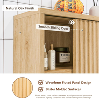 Armoire murale moderne en chêne avec porte coulissante et étagères réglables, organisateur de médicaments, vente en gros pour salle de bain et cuisine