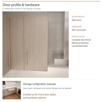 Meuble de cuisine stratifié au design moderne, aménagement en U, pour projets résidentiels, avec boîtes en panneaux de particules et tiroirs à fermeture amortie