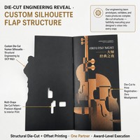 Folleto de Conciertos Personalizado, Impresión Offset a Todo Color, Laminado Mate, Programa Impreso en Papel Artístico, Servicio OEM