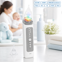 Aspirateur nasal électrique portable pour bébé, nettoyeur de nez, aspiration réglable, étanche, Max. Aspiration de 68 kPa, batterie de 700 mAh pour bébé