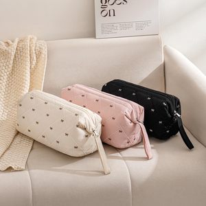 Large <b>Quilted</b> Waterproof Hair Tools Travel <b>Bag</b> with Bow Pattern-Organized <b>Storage</b> Case for Hair Styling Accessories - Product Image 5