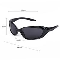 Équitation sport lunettes de soleil futur coupe-vent femme visage rond réseau rouge avec lunettes de soleil Europe et les États-Unis nouveau