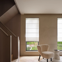 Persianas Romanas de Alta Calidad, Cortinas Opacas Personalizadas, Persianas Romanas de Tela Semiopaca para Ventanas