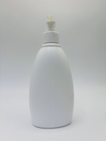 Bouteille à pompe en plastique HDPE personnalisable de 400 ml, anti-fuite, opaque, vente en gros