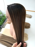 Meilleure perruque invisible en soie pour cheveux clairsemés, couleur brun cendré, pour femmes, 100% cheveux humains vierges