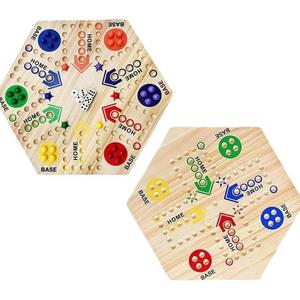 Juego de mesa, Juego de mesa de doble cara, Ludo, Juego de mesa orbital multijugador, Juego de fiesta, Juego de madera - Product Image 3