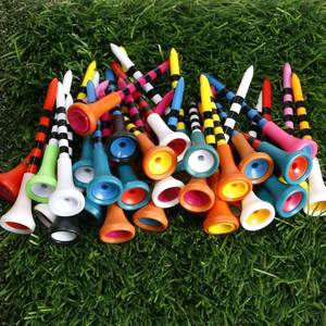 Tees de golf en plastique personnalisés avec logo, 83 mm, avec tête en caoutchouc souple - Tees de golf durables pour le practice et les cadeaux promotionnels - Product Image 4