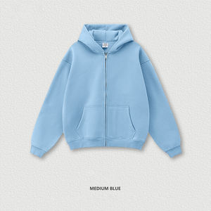 Sudaderas con Capucha de Forro Polar con Cierre de Alta Calidad al por Mayor, Fabricante OEM, Logotipo de Marca Personalizado, Sudaderas con Cierre para Hombre, Estilo Unisex - Product Image 4