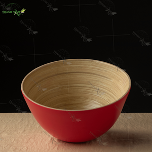 Ensemble de vaisselle personnalisé en bambou filé écologique fait à la main, bols en riz naturels jetables, fabricant durable au Vietnam - Product Image 2